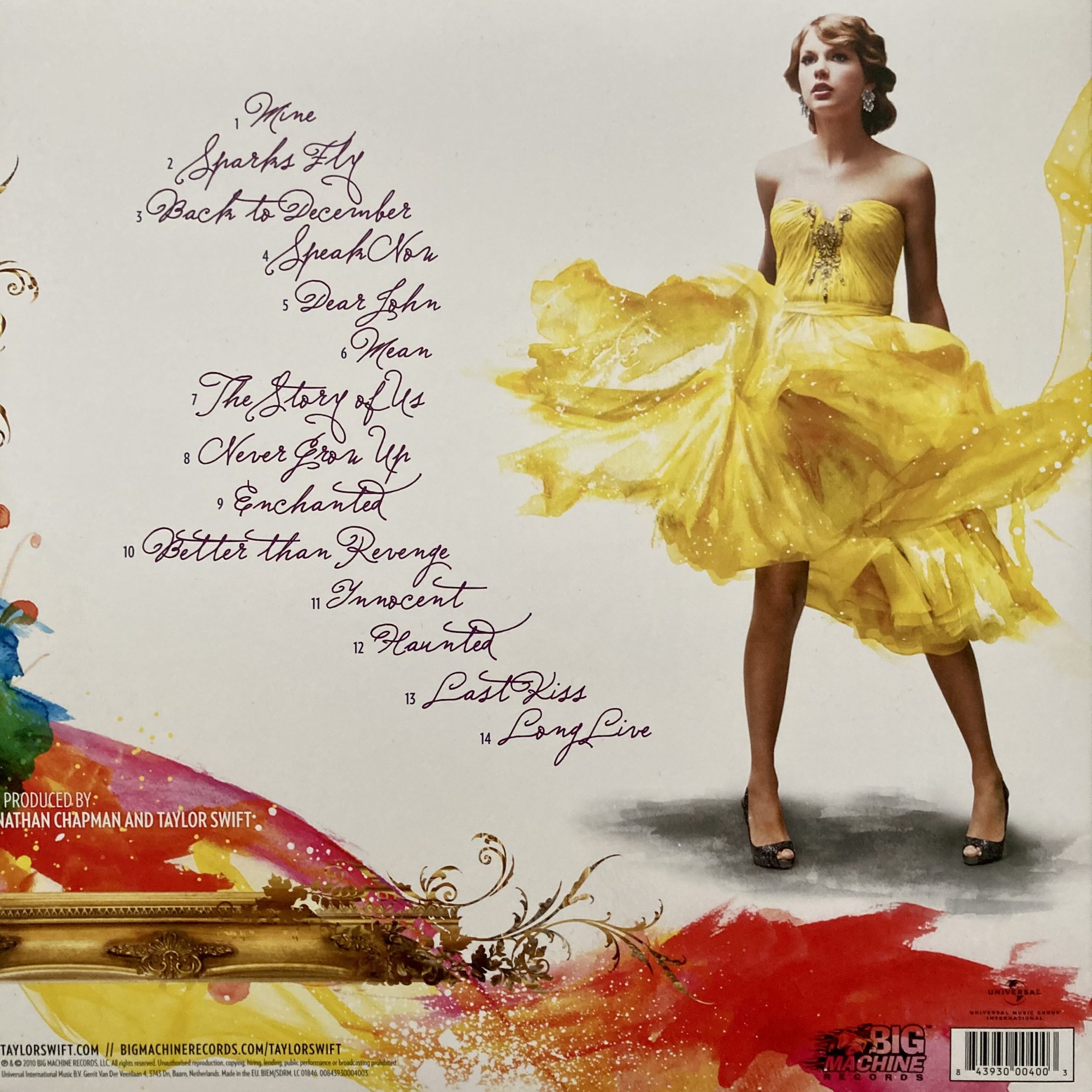 La corresponsal adolescente”Taylor Swift - Speak now - 2010 - VinylRoute